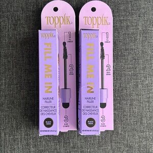 NEW 🆕 TWO Toppik Hairline Filler, Hair Color touch up in Black